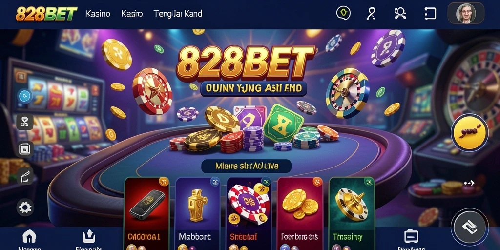 Tampilan gameplay menyenangkan di 828BET dengan berbagai pilihan permainan kasino.