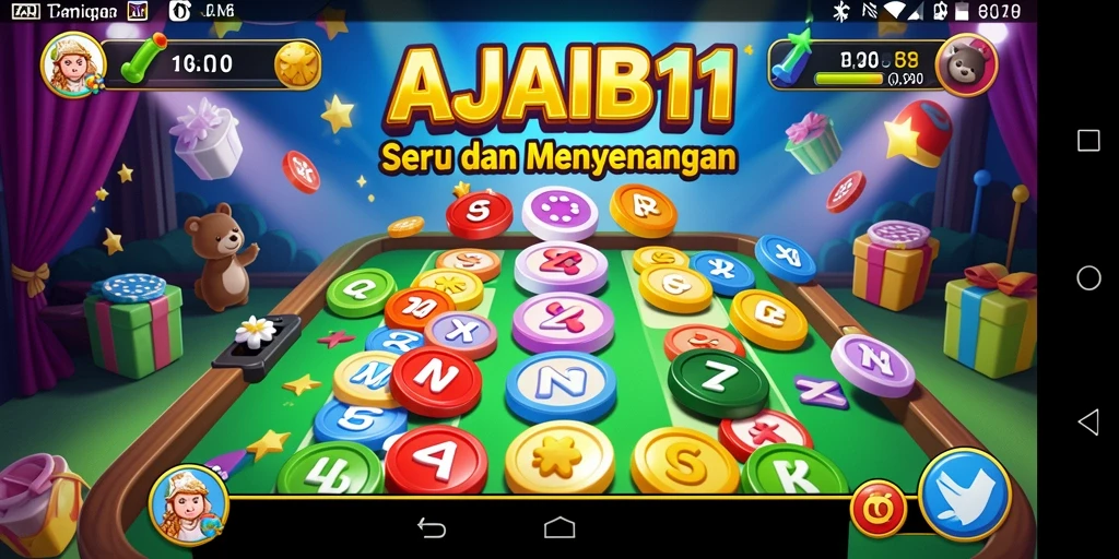 Screenshot gameplay AJAIB11 yang menunjukkan suasana Bingo yang seru.