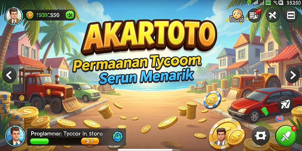 Screenshot gameplay AKARTOTO yang menarik dan penuh strategi.