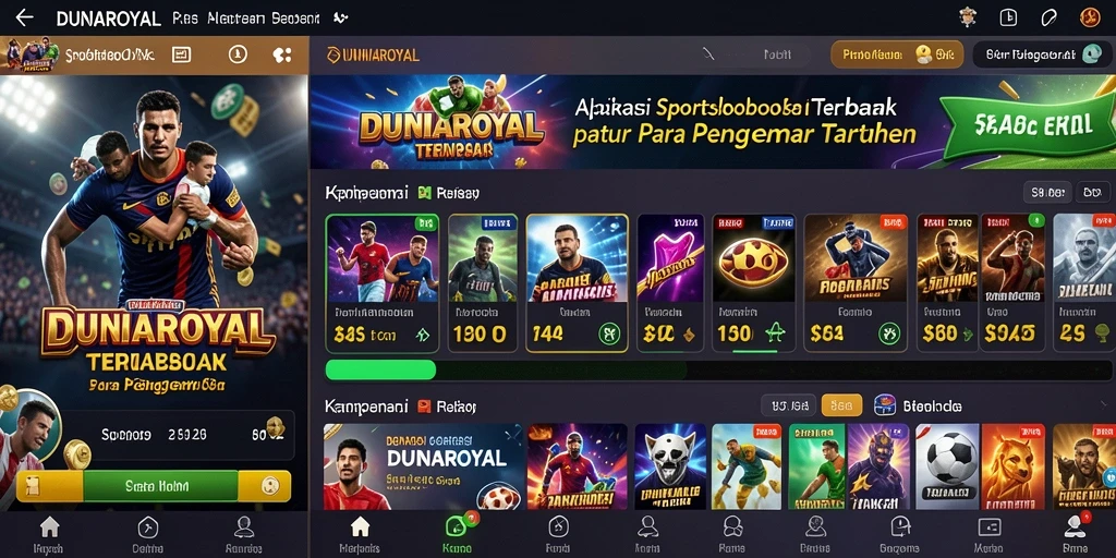 Tampilan gameplay DUNIAROYAL yang menarik dan interaktif.