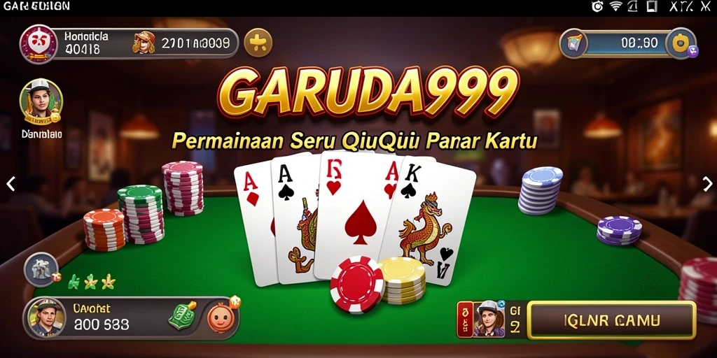 Screenshot gameplay seru dari game QiuQiu GARUDA999.