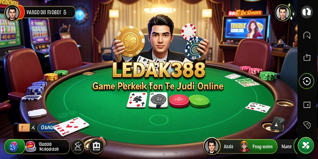 Tampilan gameplay Poker yang menarik di LEDAK388.