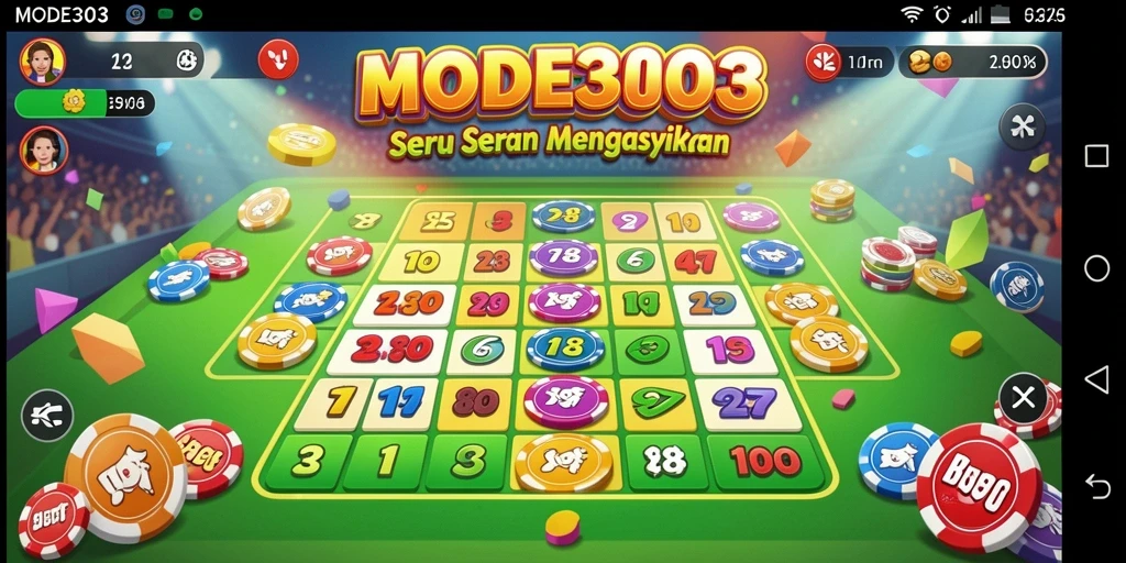Tampilan menarik dari gameplay Bingo di MODE303.