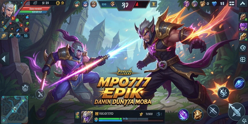Screenshot gameplay MPO777 menampilkan aksi pertempuran yang intens dan strategis.