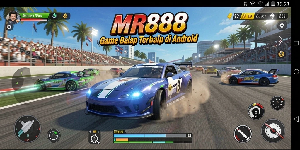 Gameplay balap yang mendebarkan dan menantang di MR888.