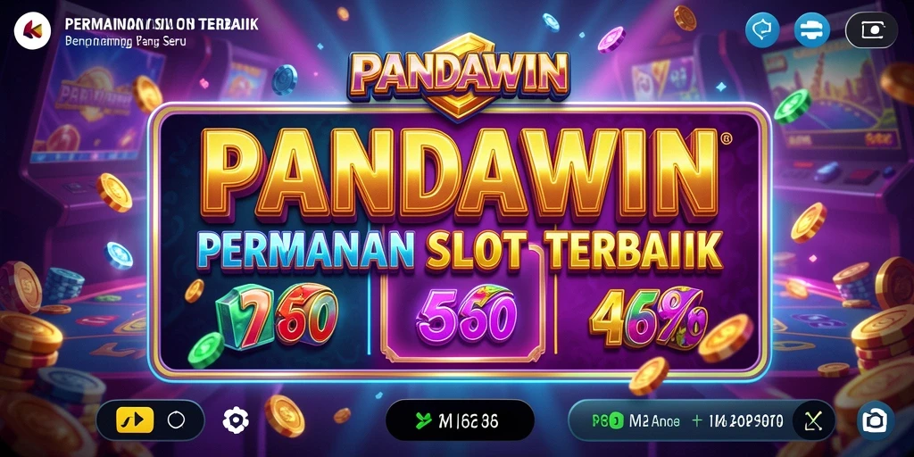 Tampilan gameplay yang menakjubkan di PANDAWIN, dengan berbagai mesin slot.