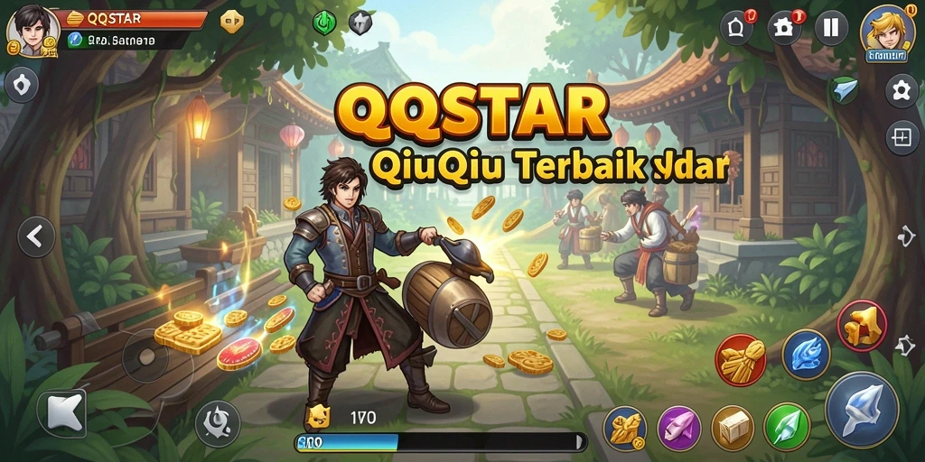 Tampilan gameplay QQSTAR yang menegangkan dan menarik