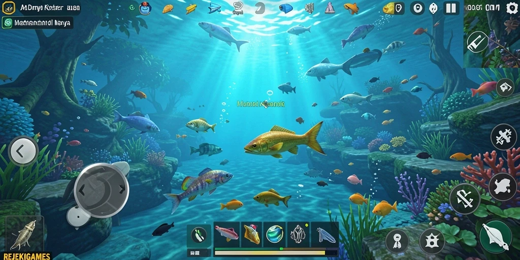 Tangkapan ikan besar dalam aksi permainan REJEKIGAMES.