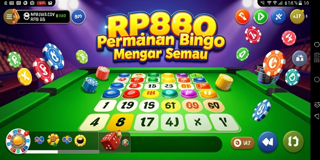 Tampilan gameplay Bingo yang seru dan interaktif di RP886.