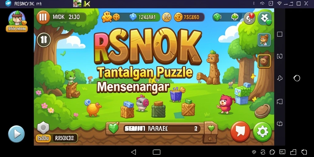Tampilan gameplay RSNOK dengan tantangan puzzle yang menarik.