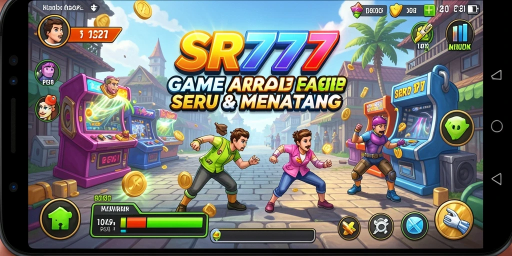 Tampilan seru gameplay SR777 dengan tantangan Arcade.