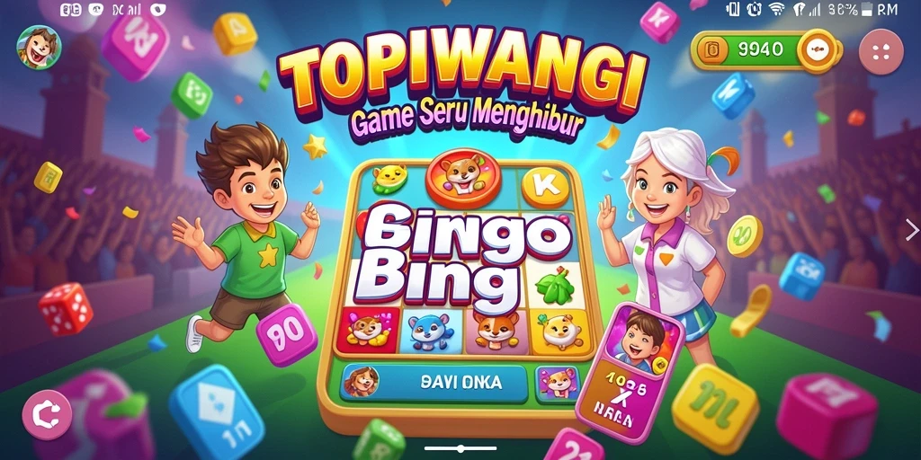 Gameplay seru di TOPIWANGI dengan kartu Bingo yang menarik.