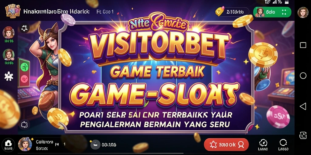 Tampilan gameplay menarik dari permainan slot VISITORBET.
